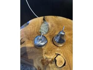 Apple and Pear Salt and Pepper Shakers Set Kirk Stieff